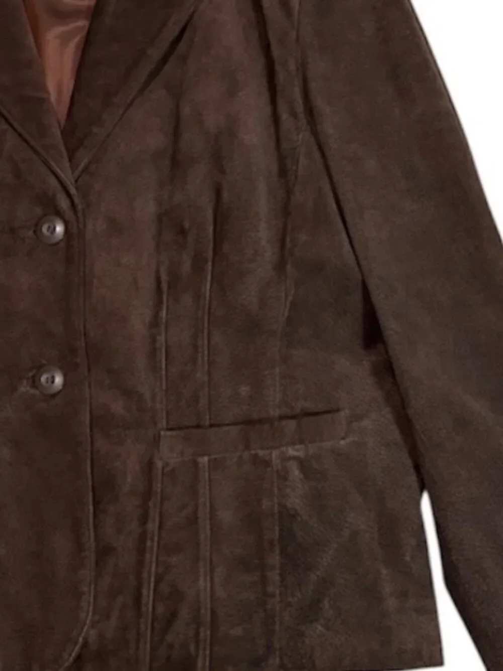 Wilsons Leather Maxima Brown Suede Jacket Women's L 100% Leather Vintage Y2K